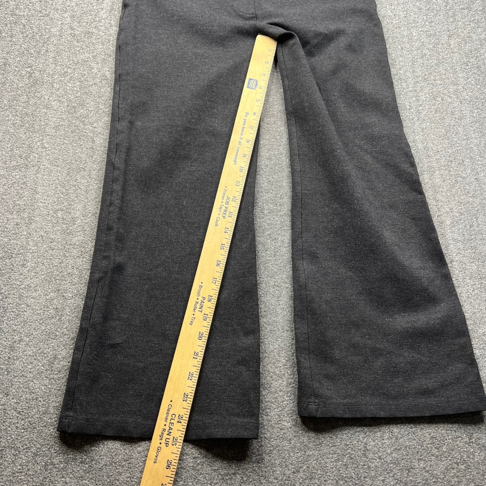 Betabrand Dress Pant Yoga Pants Women L Short Petite Gray Bootcut Ponte Knit - Picture 5 of 13